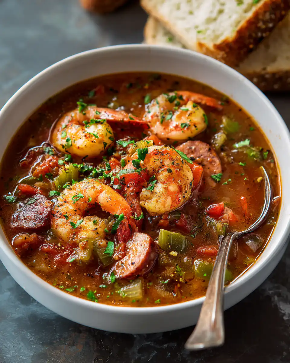 Shrimp-And-Sausage Gumbo