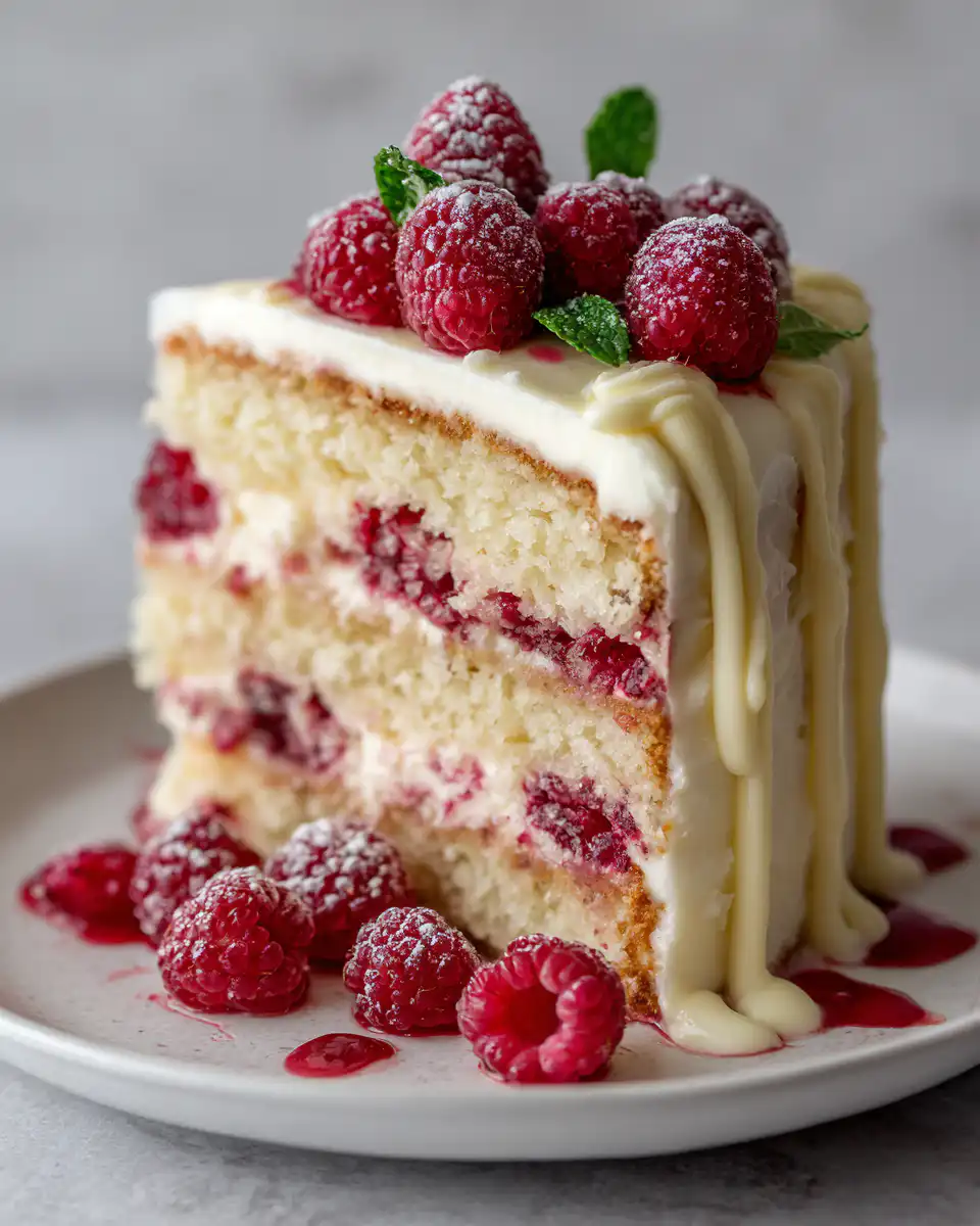 White Chocolate Raspberry Dream Cake recipe