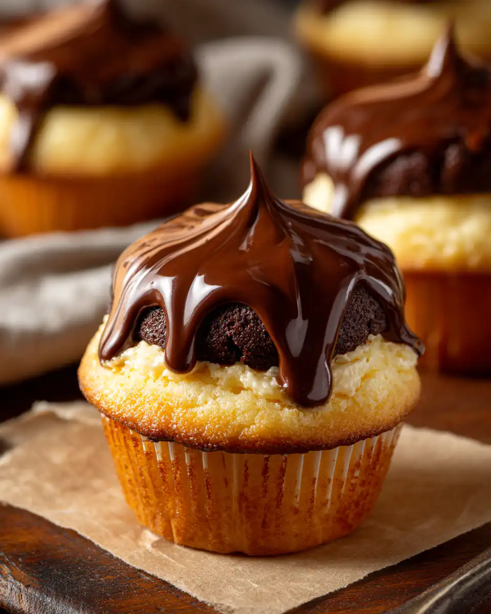 Boston Cream Cupcakes