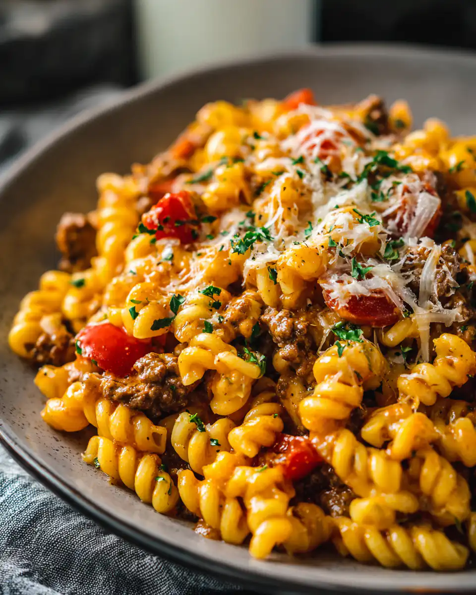 Cheeseburger Pasta Skillet