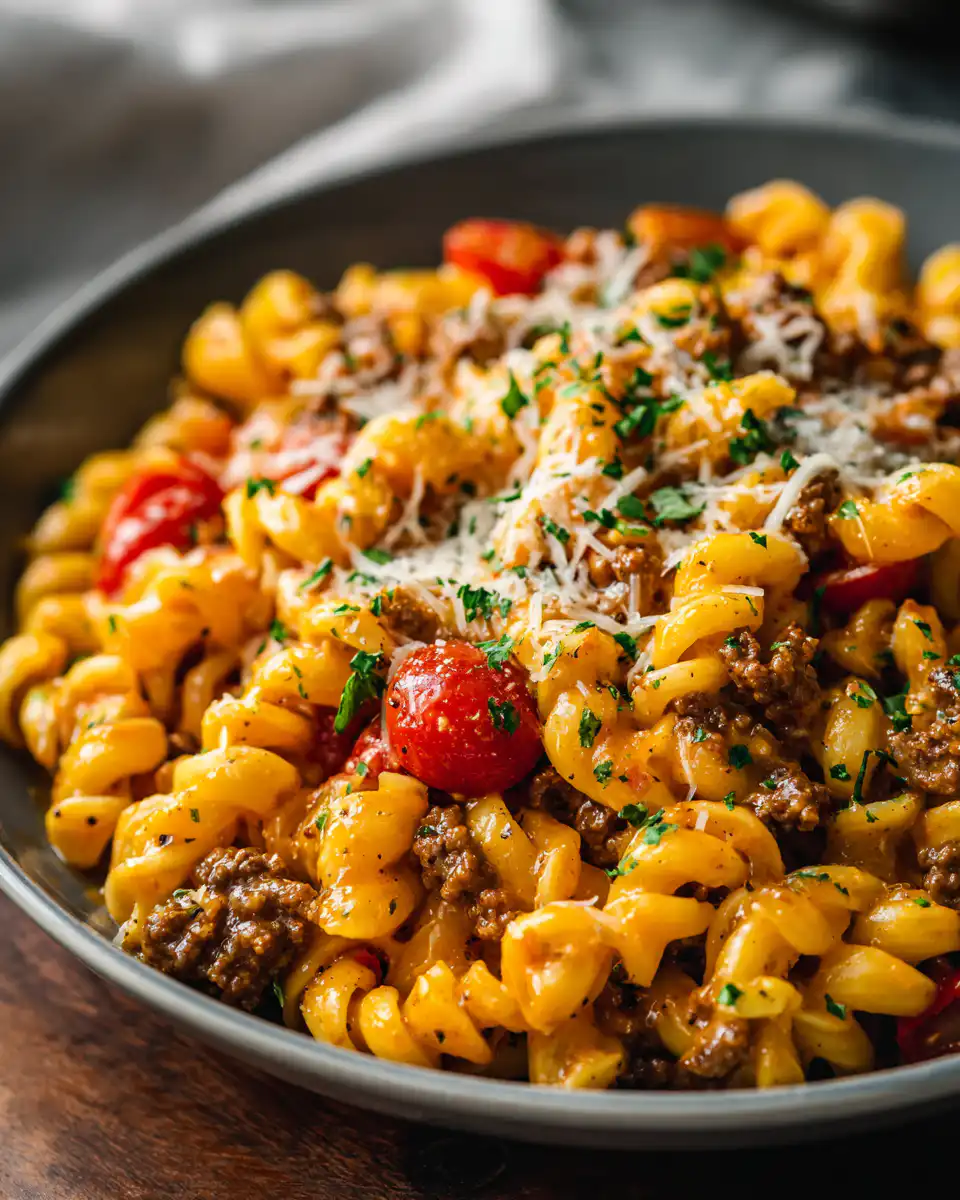 Cheeseburger Pasta Skillet