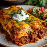Cheesy Ground Beef Enchiladas