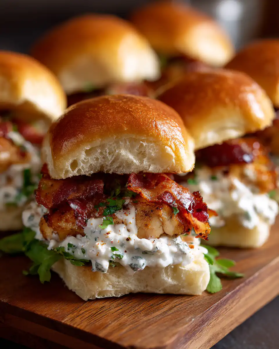 Chicken Bacon Ranch Sliders