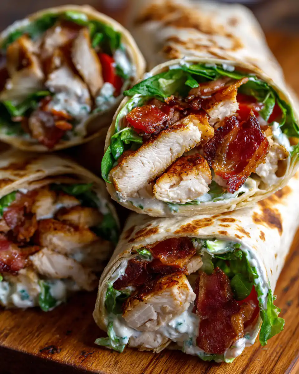Chicken Bacon Ranch Wraps