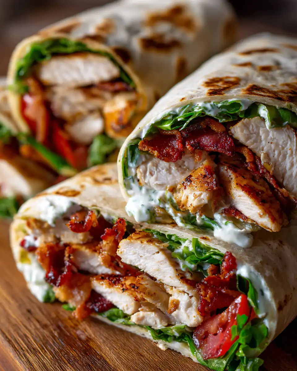 Chicken Bacon Ranch Wraps