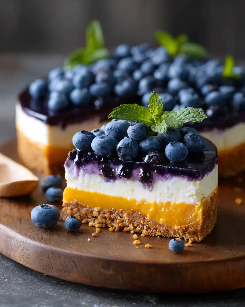 Citrus Blueberry Cheesecake