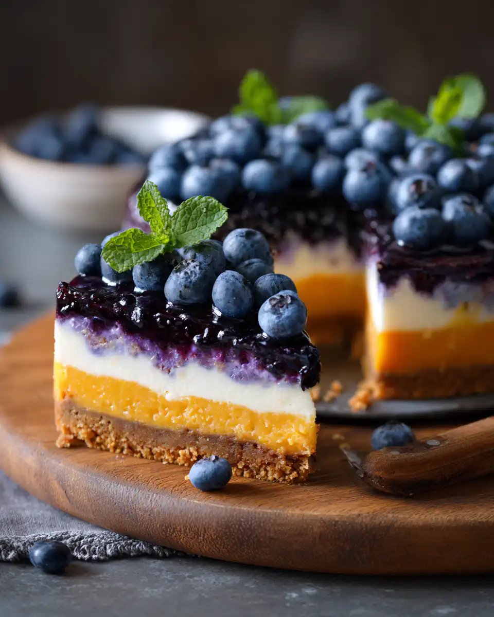 Citrus Blueberry Cheesecake