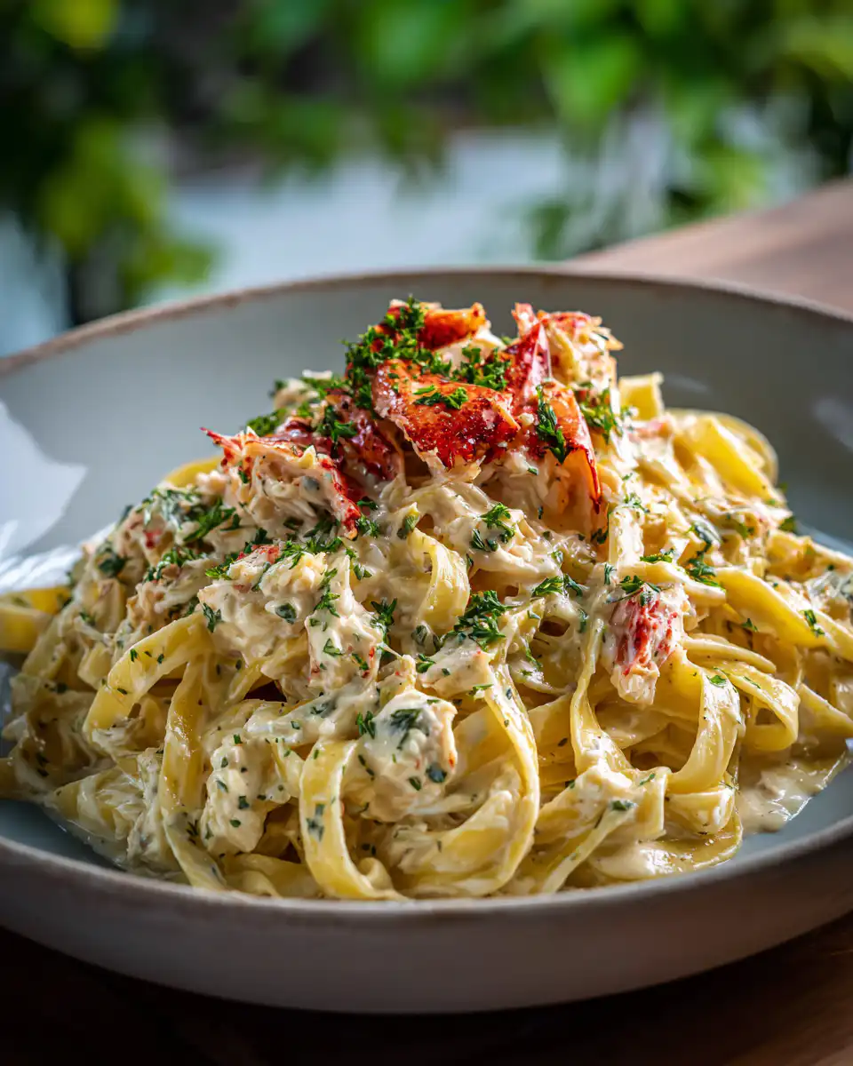 Crab Fettuccine Alfredo