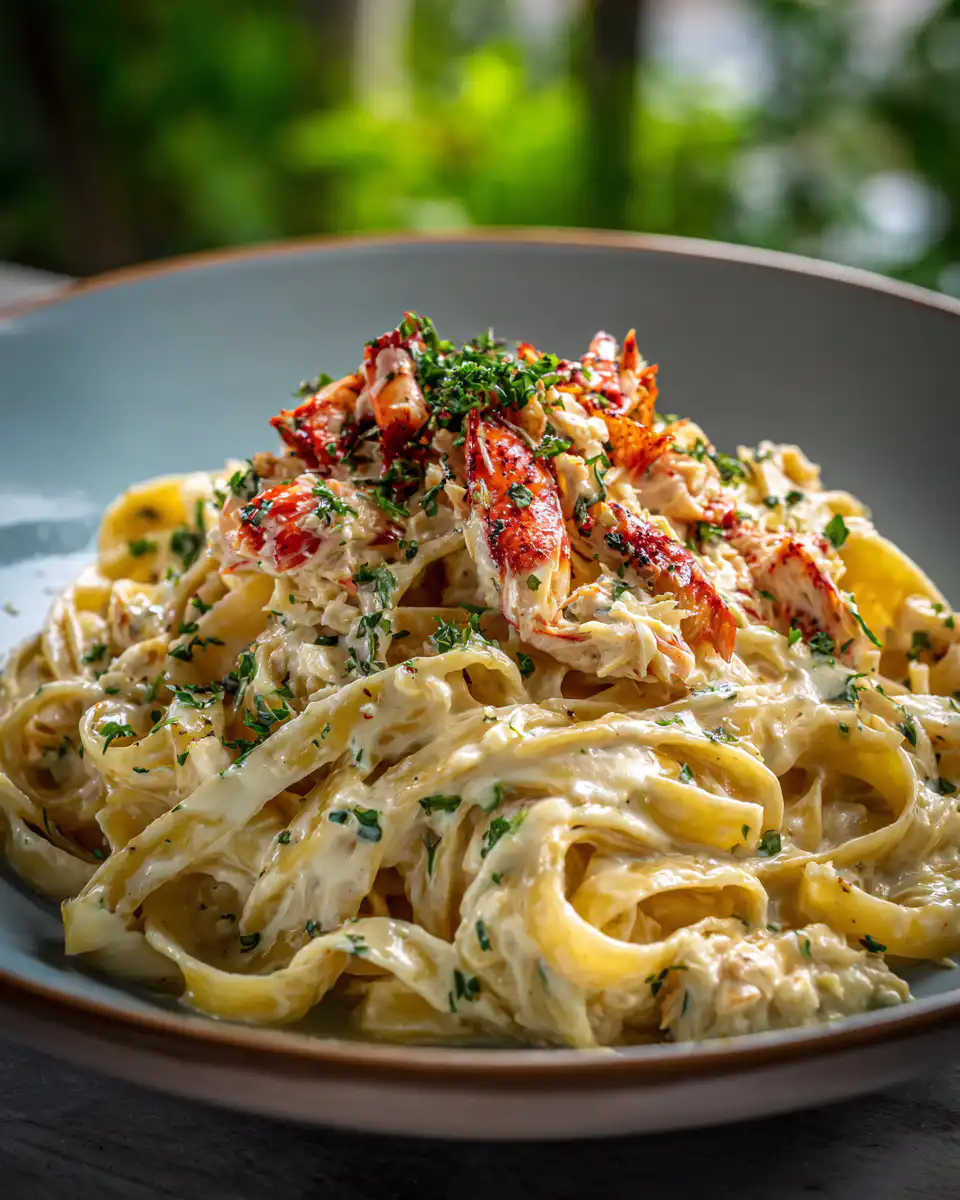 Crab Fettuccine Alfredo