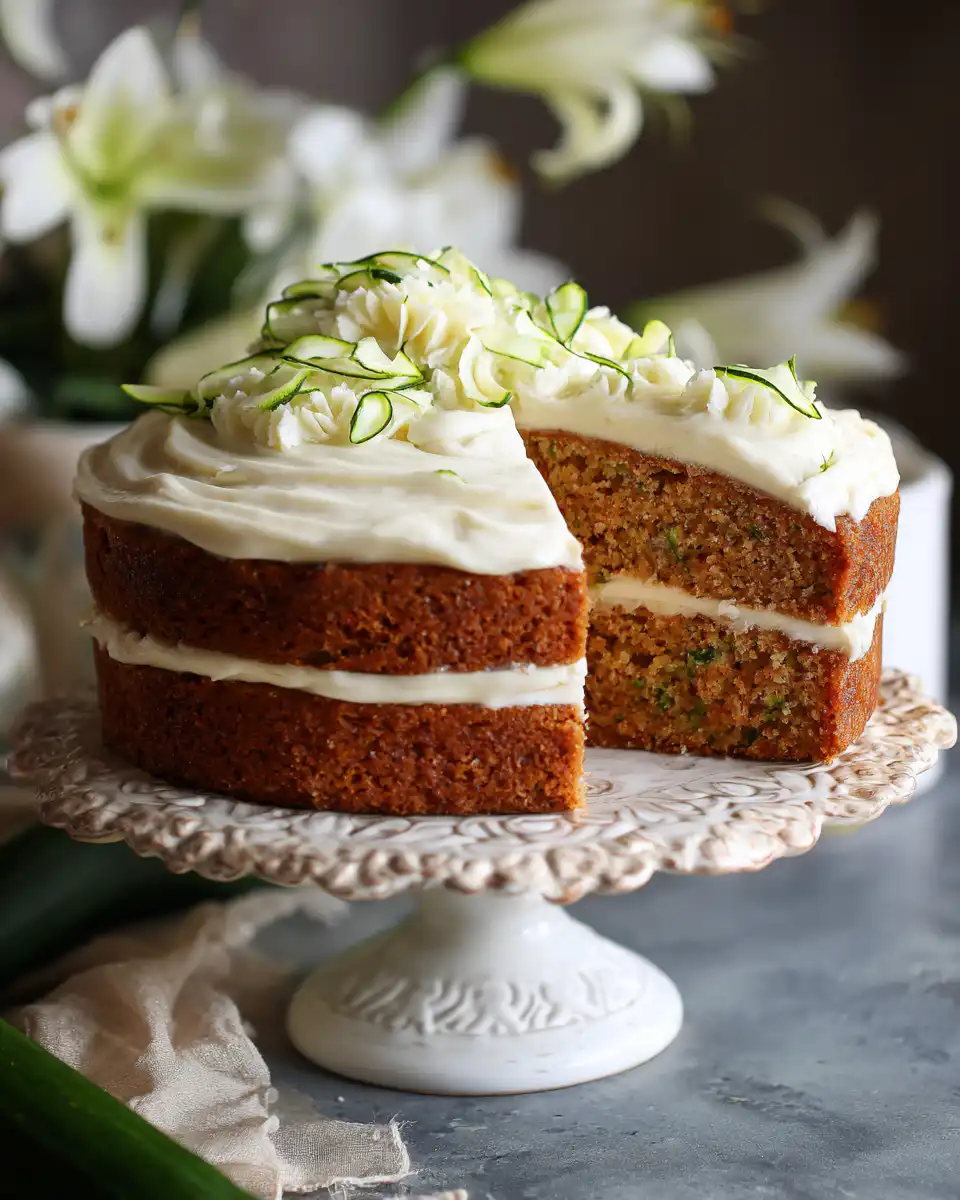 Cream Cheese Frosted Zucchini Cake