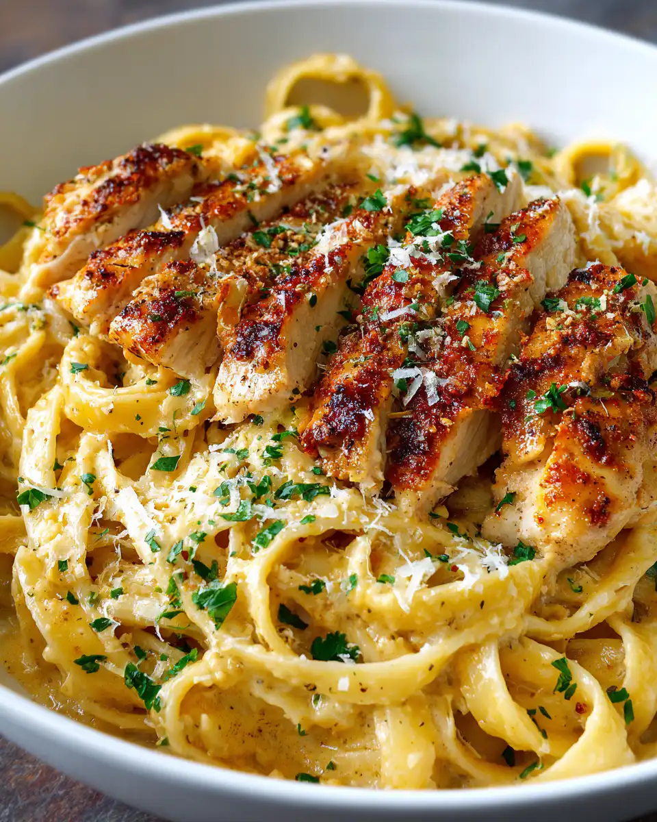 Creamy Garlic Parmesan Chicken Pasta