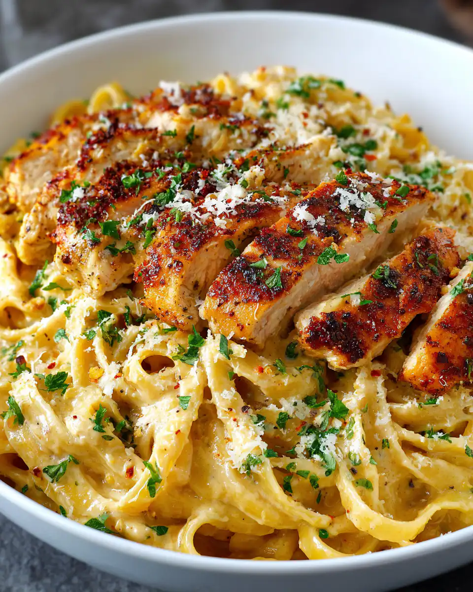 Creamy Garlic Parmesan Chicken Pasta