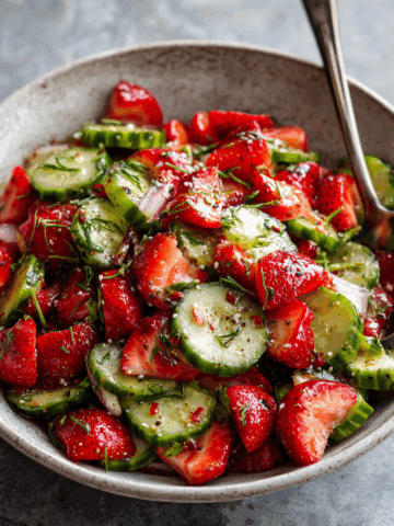 Cucumber Strawberry Salad Recipe