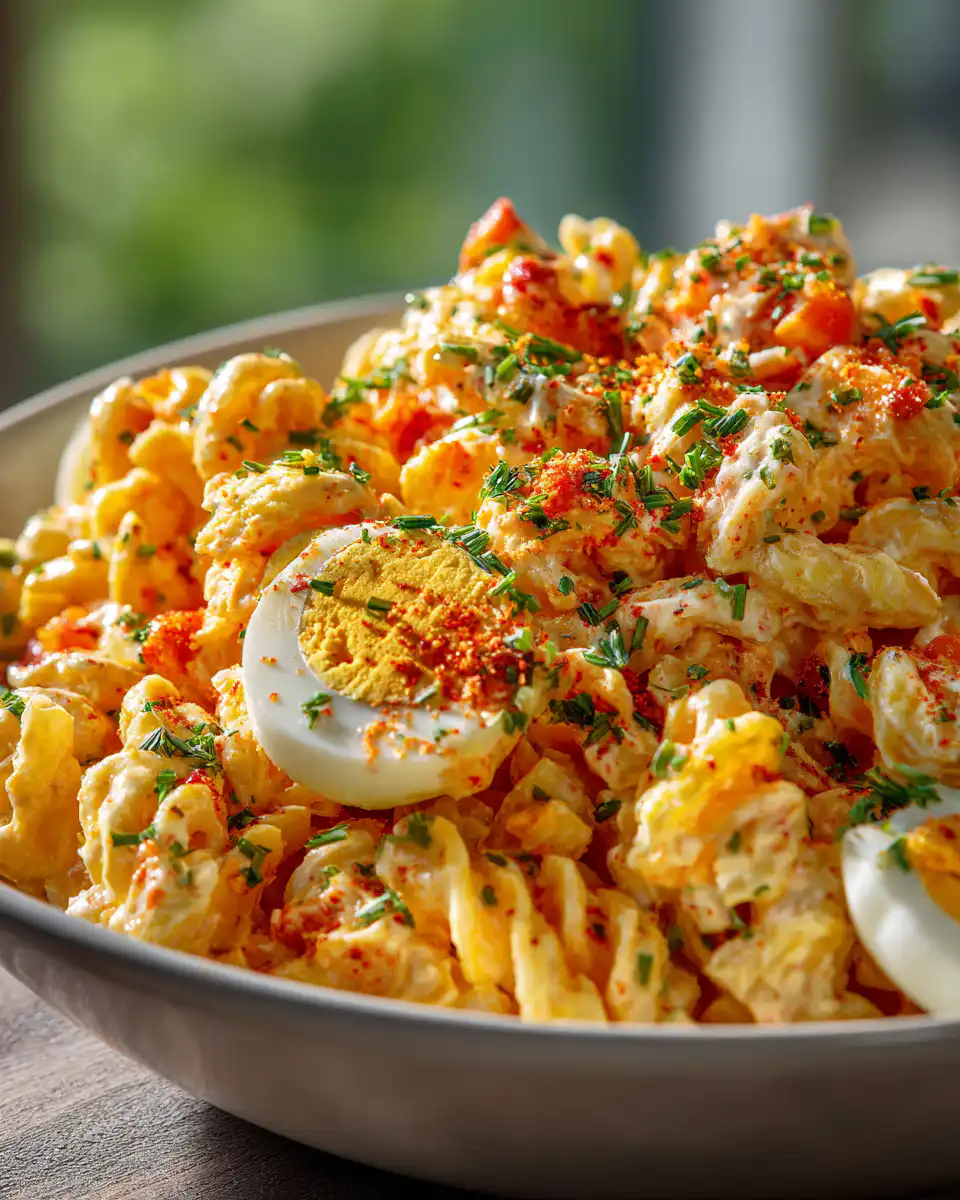 Deviled Egg Macaroni Pasta Salad