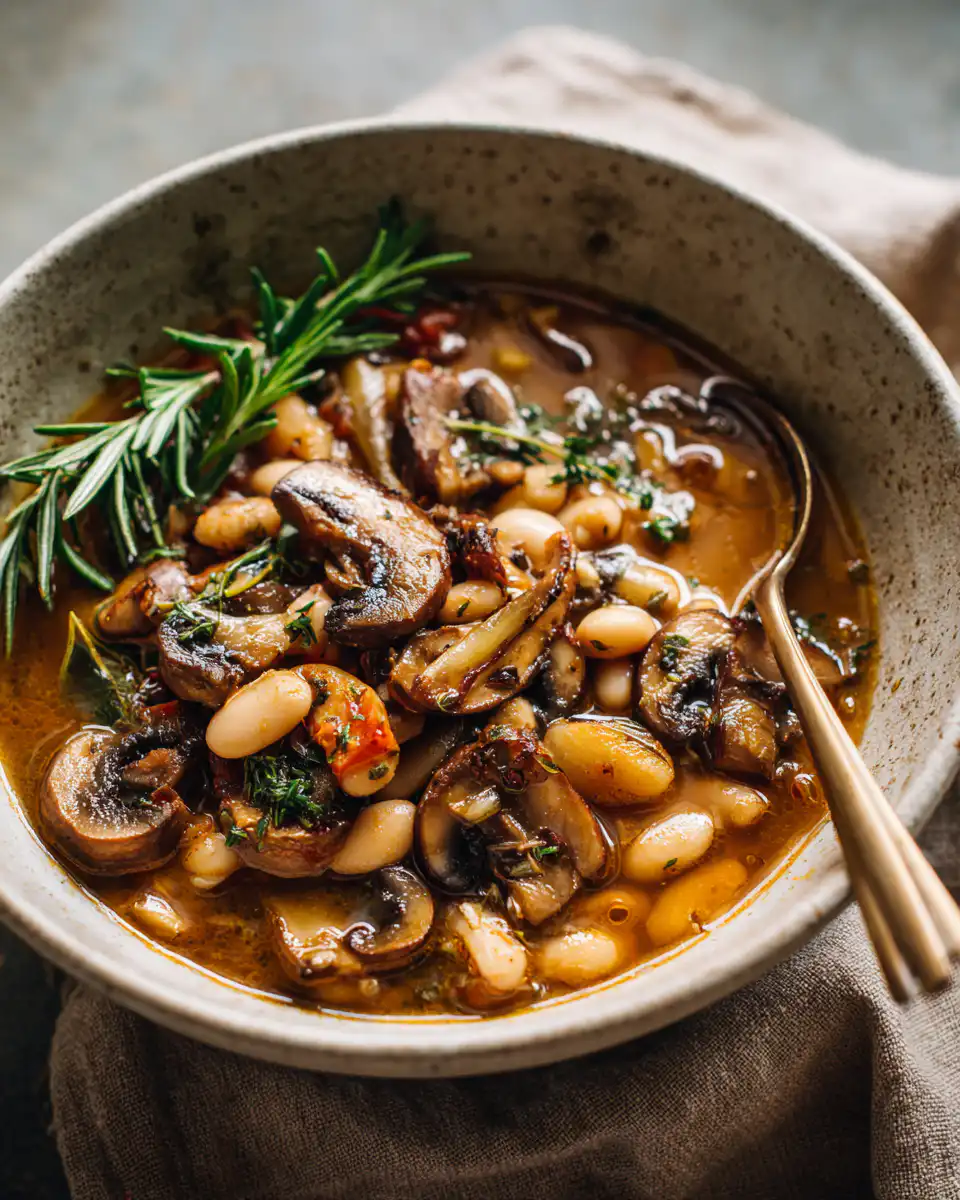 Earthy Mushroom and White Bean Stew