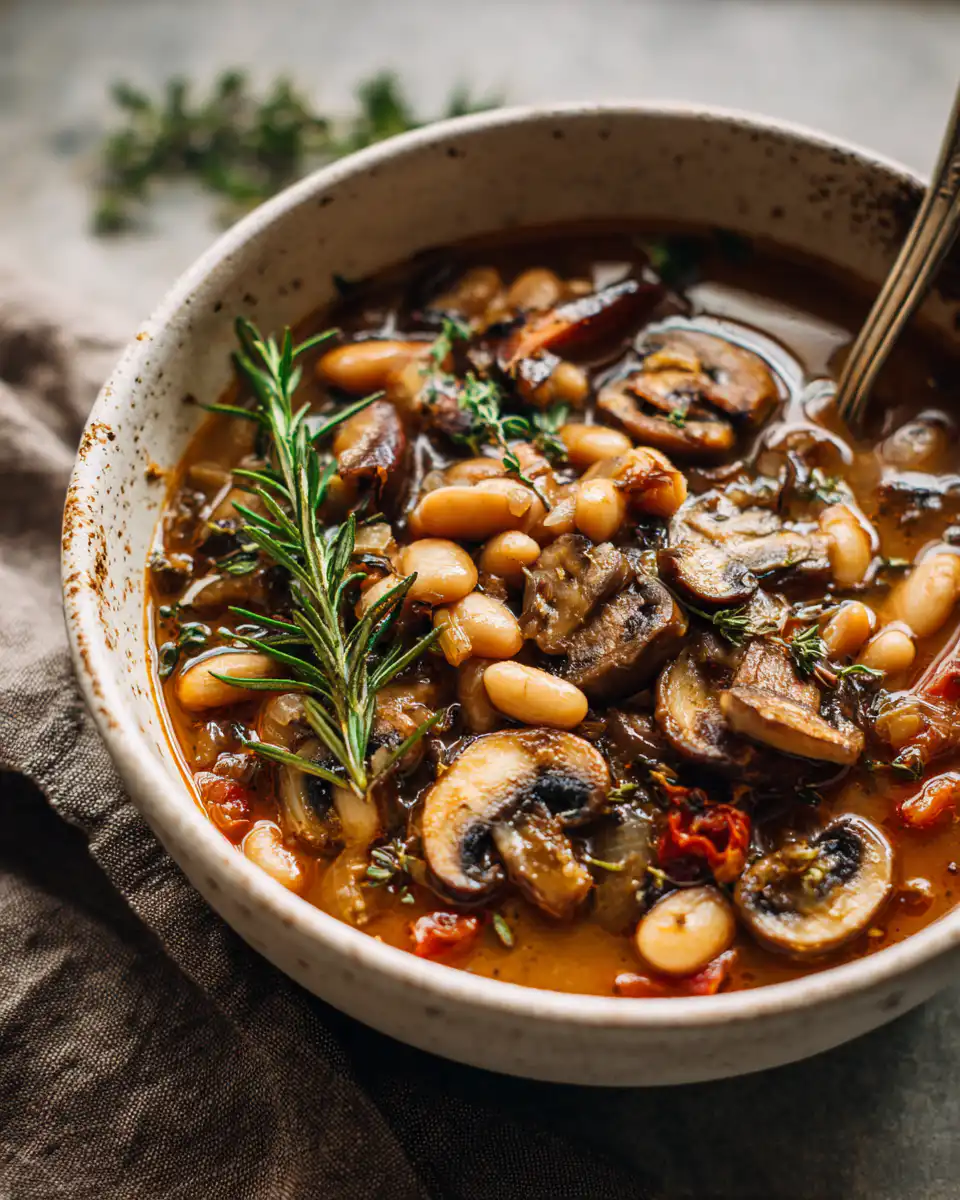Earthy Mushroom and White Bean Stew