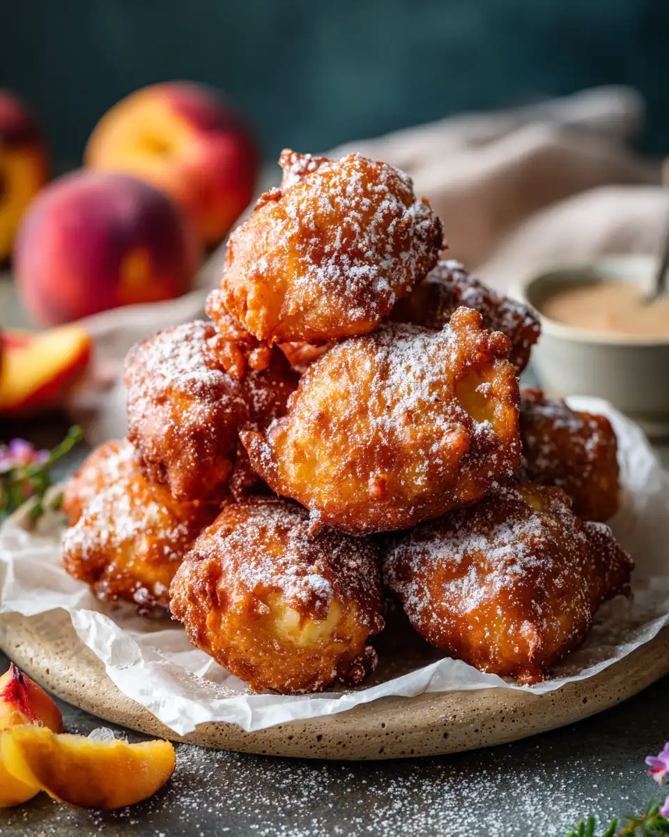 Fresh Peach Fritters