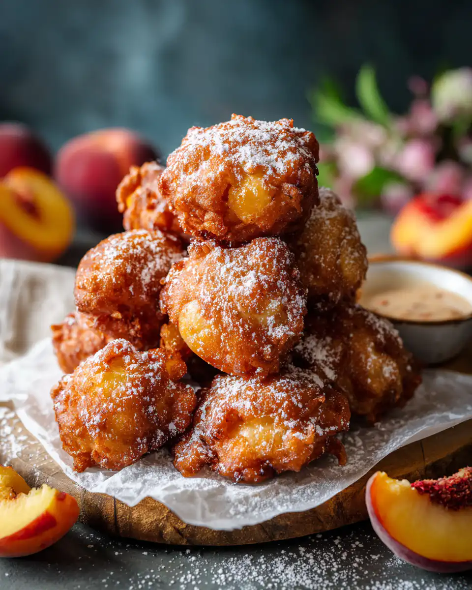Fresh Peach Fritters