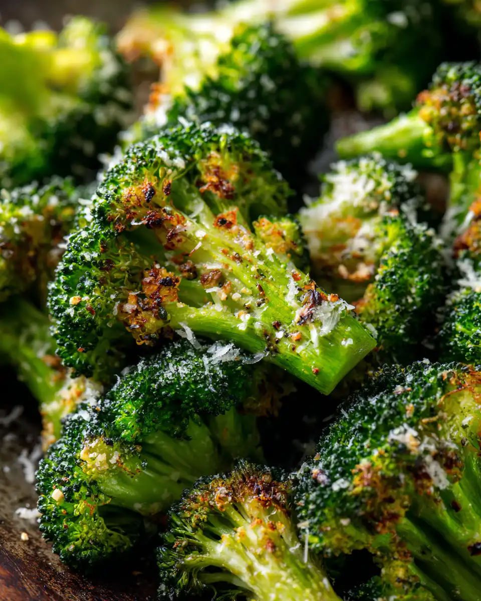 GARLIC PARMESAN ROASTED BROCCOLI