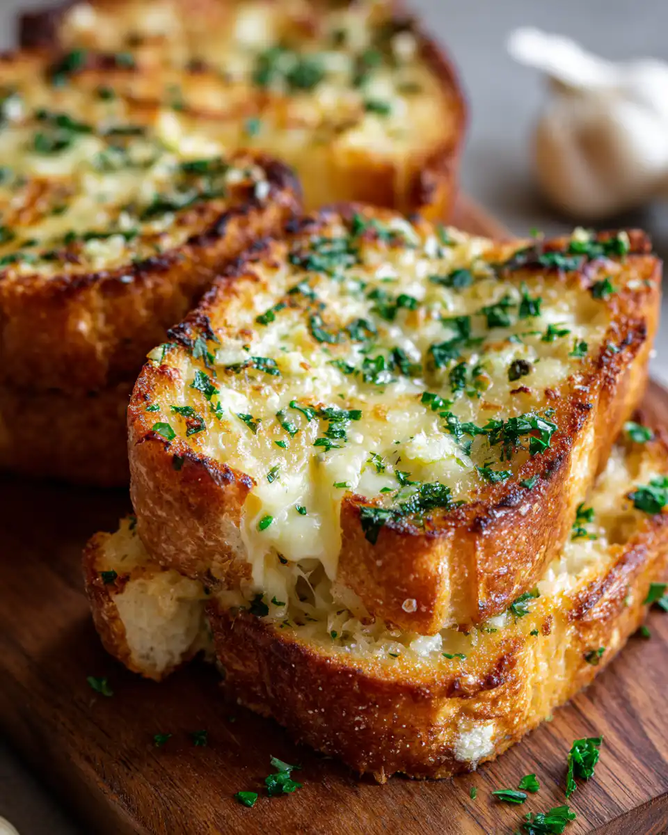 Garlic Bread Grilled Cheese