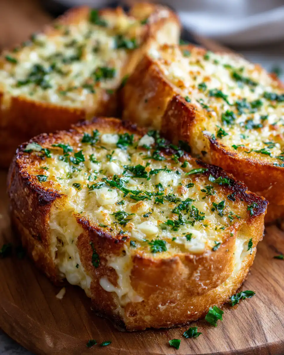 Garlic Bread Grilled Cheese