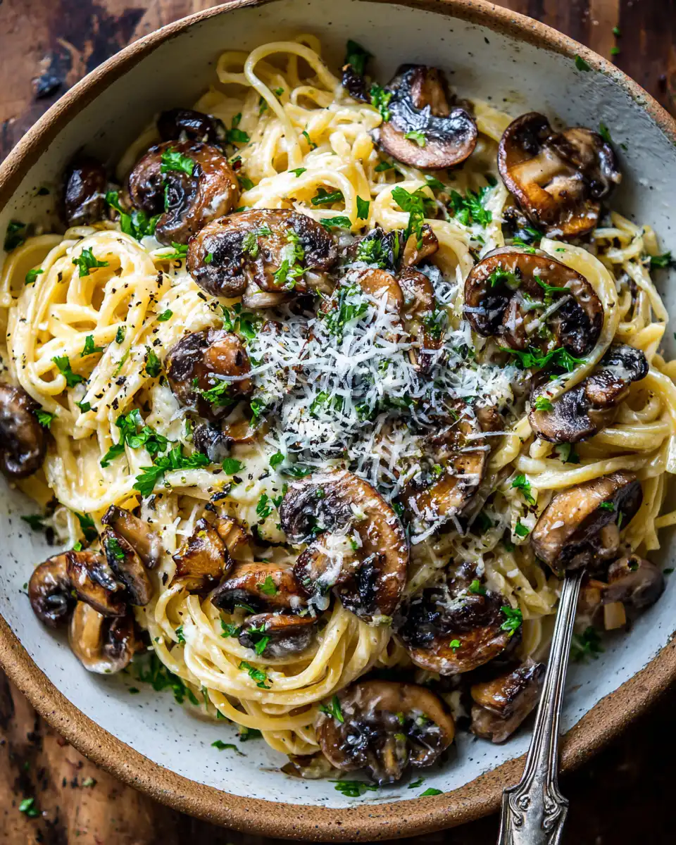 Garlic Mushroom Pasta