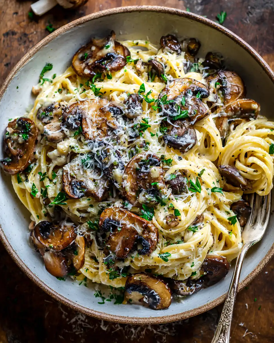 Garlic Mushroom Pasta