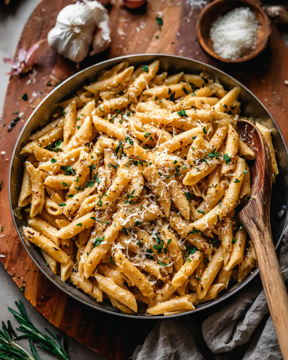 Gluten-Free Garlic Parmesan Pasta