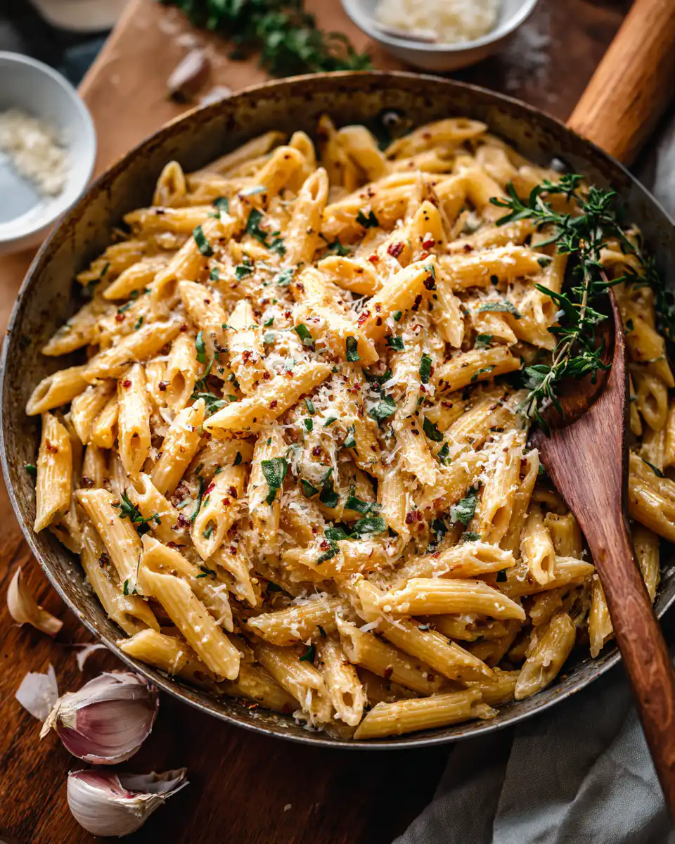 Gluten-Free Garlic Parmesan Pasta