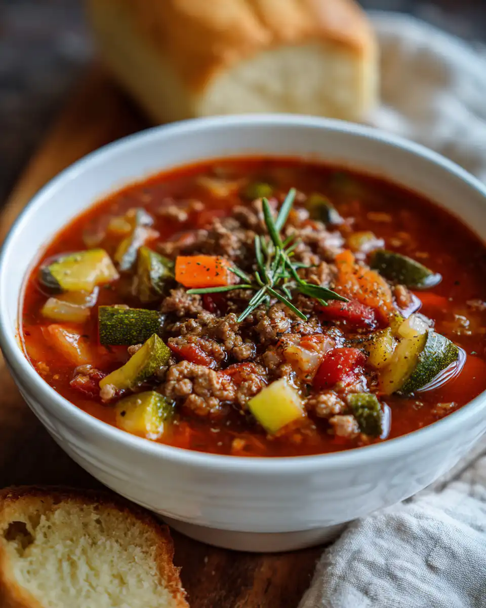 Ground Beef Vegetable Soup