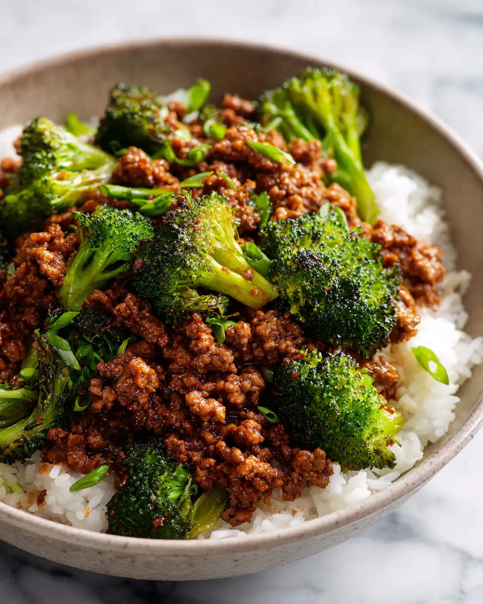 Ground Beef and Broccoli