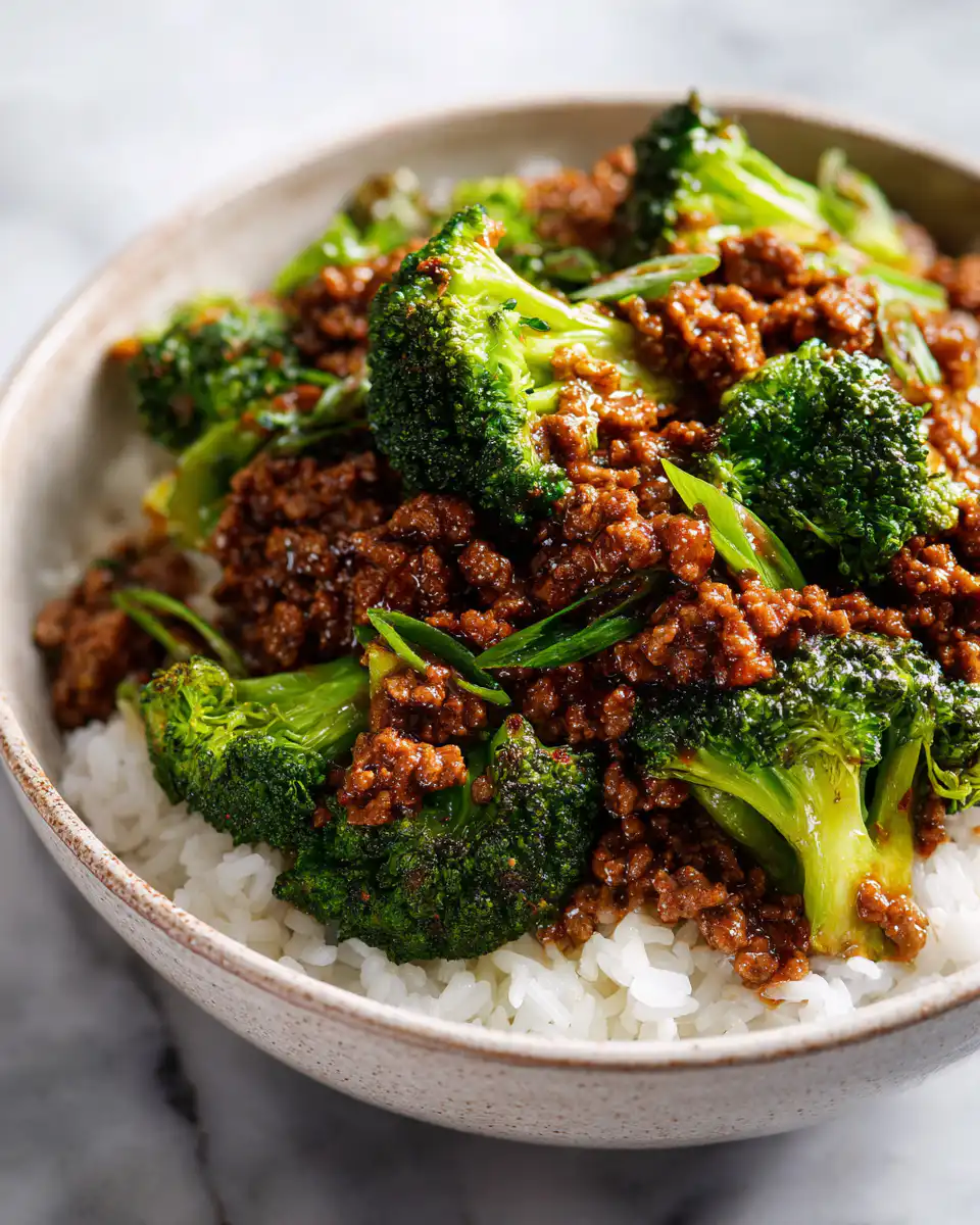 Ground Beef and Broccoli