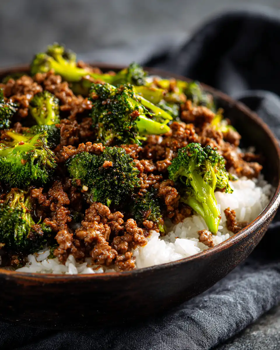 Ground Beef and Broccoli