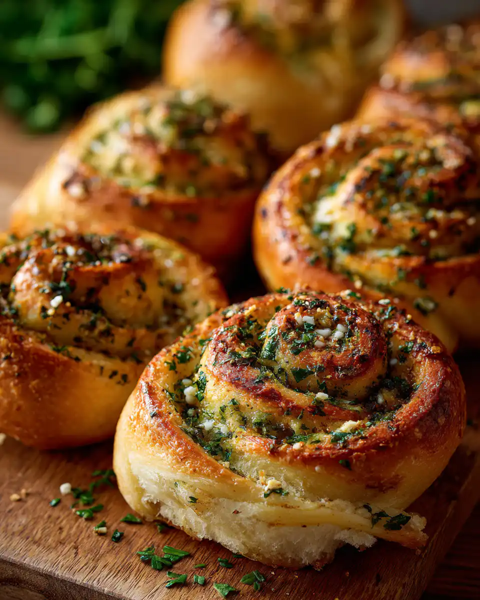 Herb & Garlic Swirl Rolls