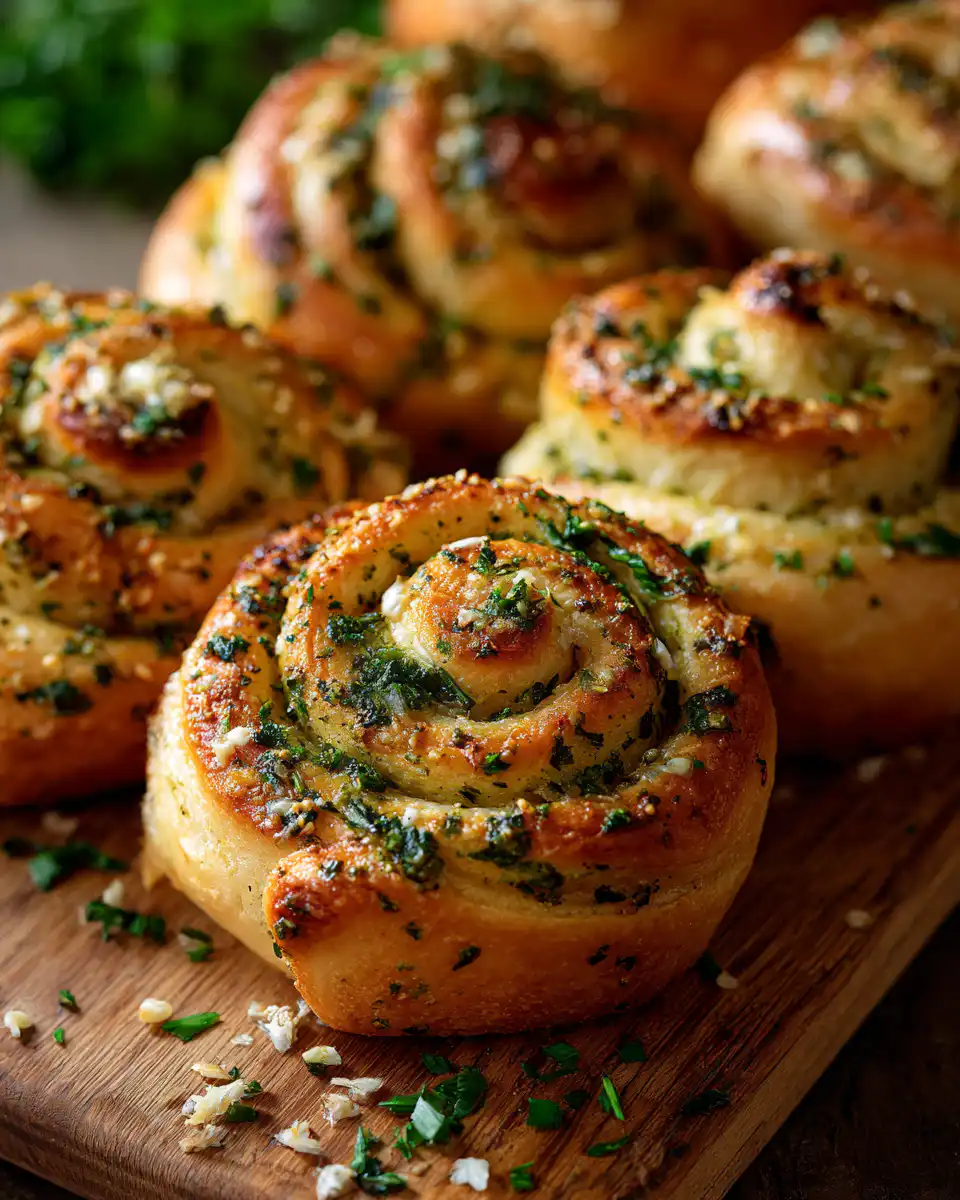 Herb & Garlic Swirl Rolls