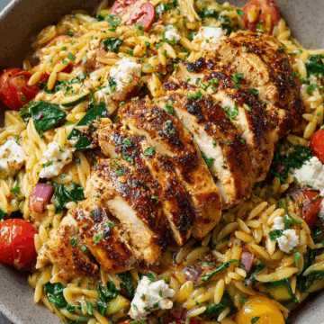 High Protein Chicken Orzo