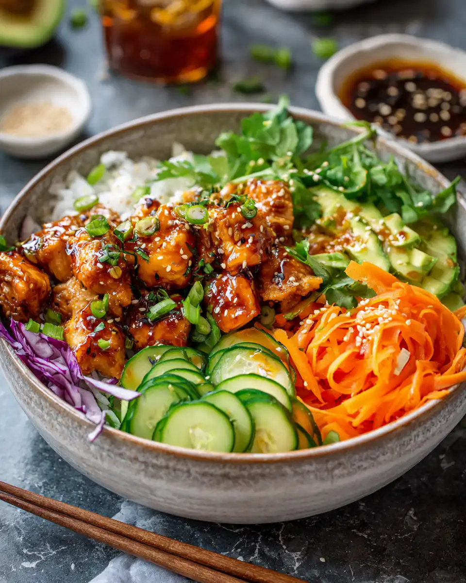 Hot Honey Chicken Bowls