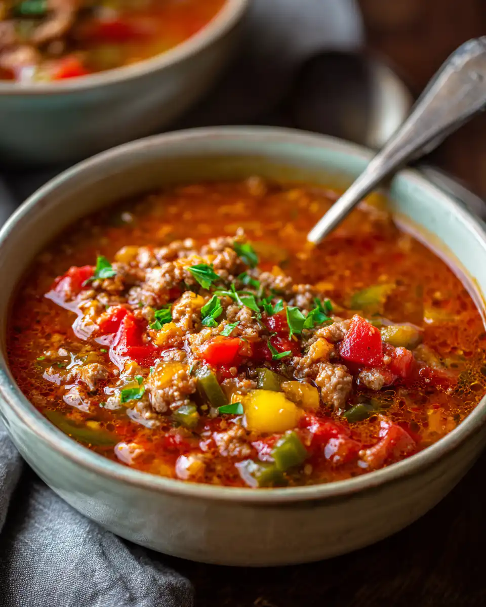 Instant Pot Stuffed Peppers Soup