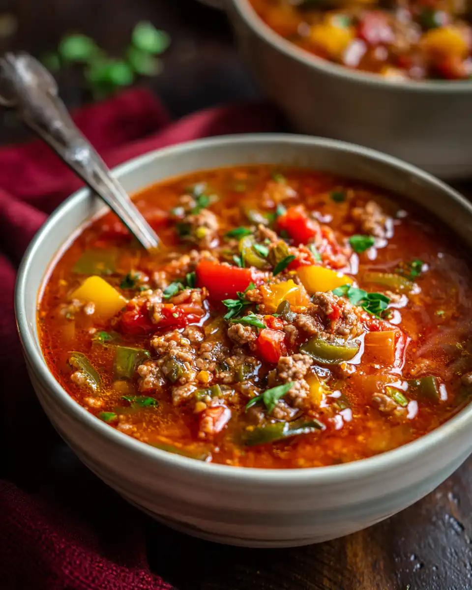 Instant Pot Stuffed Peppers Soup