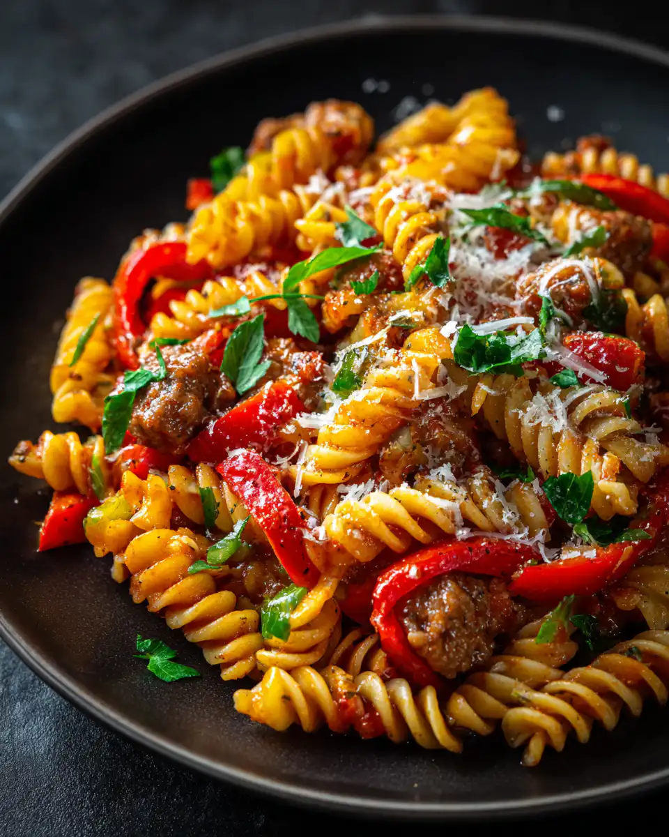 Italian Sausage and Peppers Pasta