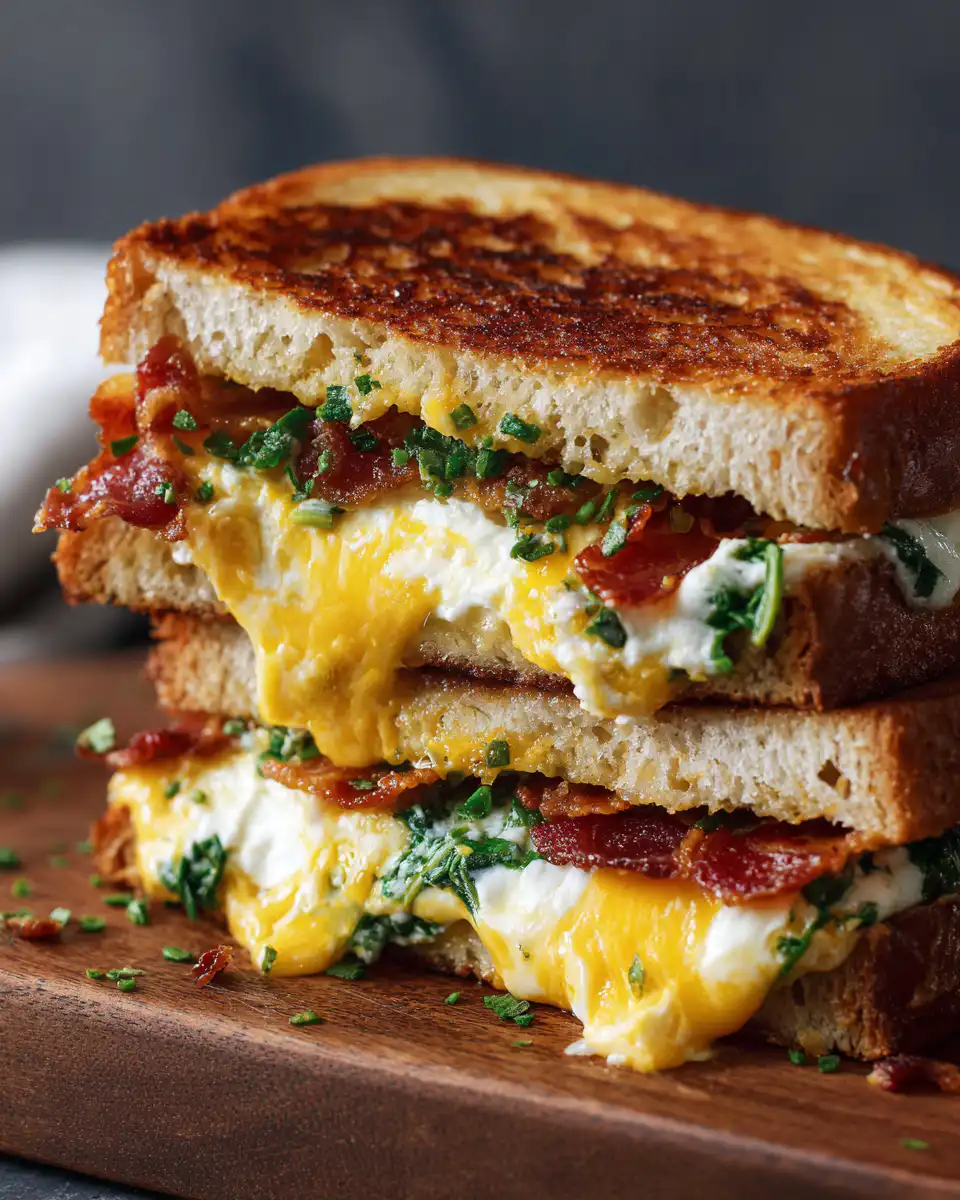 Jalapeno Popper Grilled Cheese Sandwich