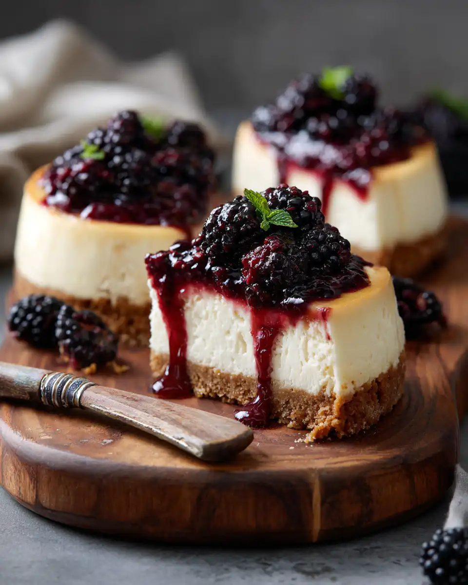 Juicy Blackberry Cheesecake
