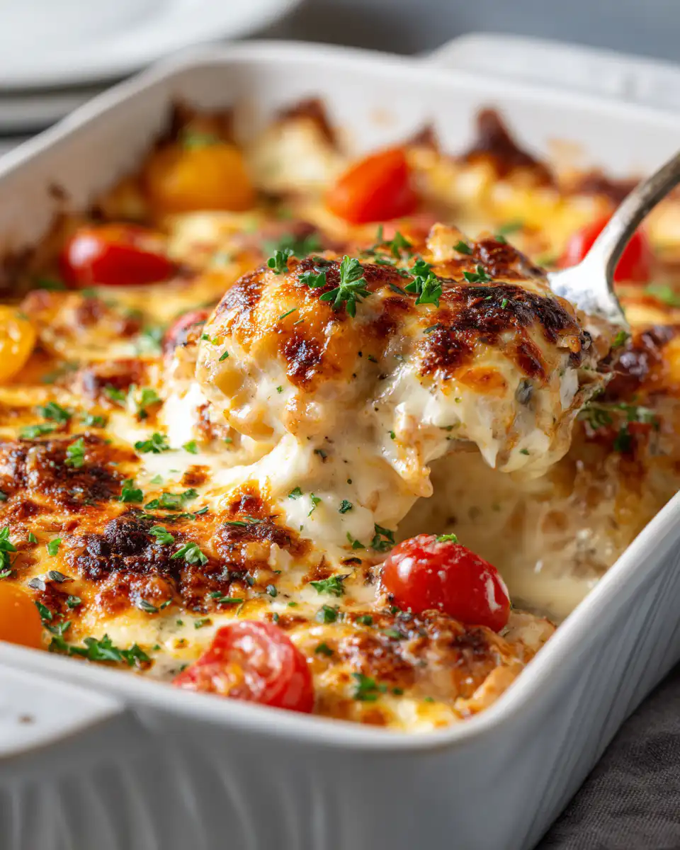 Keto Casserole Recipe - Keto Creamy Chicken