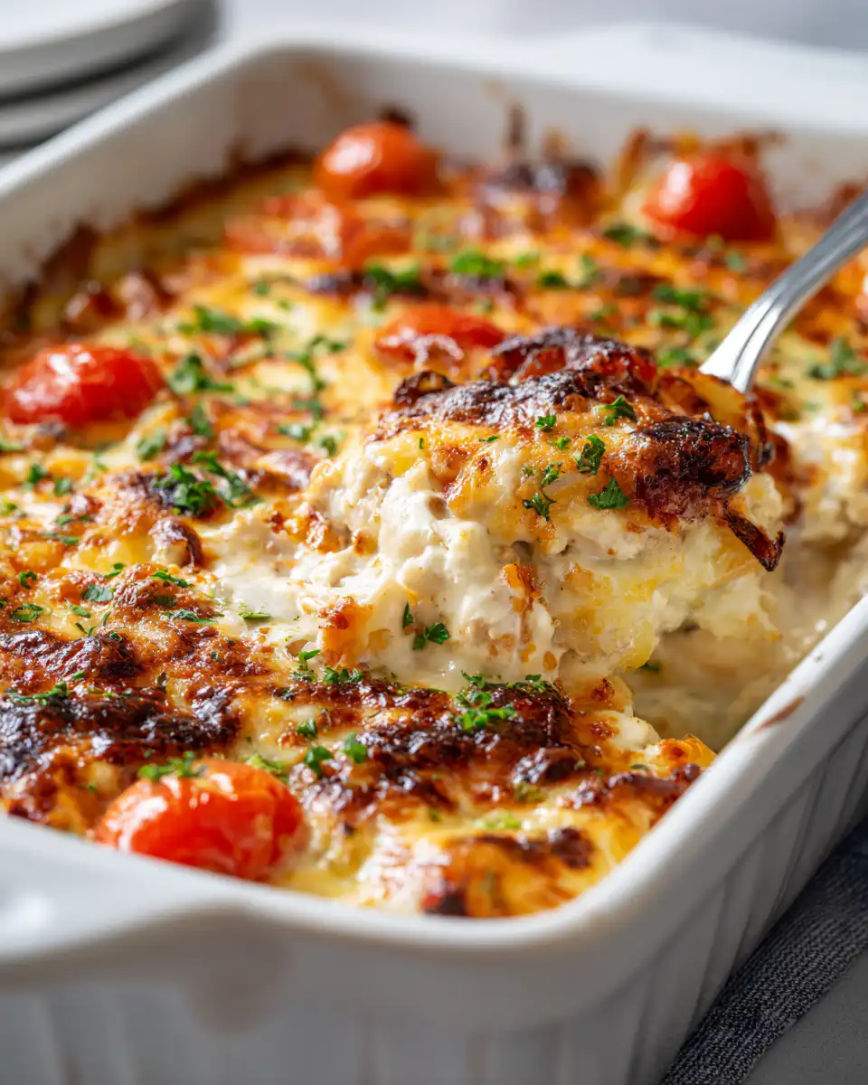 Keto Casserole Recipe - Keto Creamy Chicken