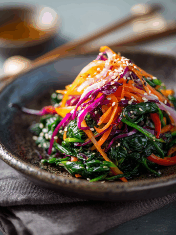 Korean Spinach Salad 2 Ways