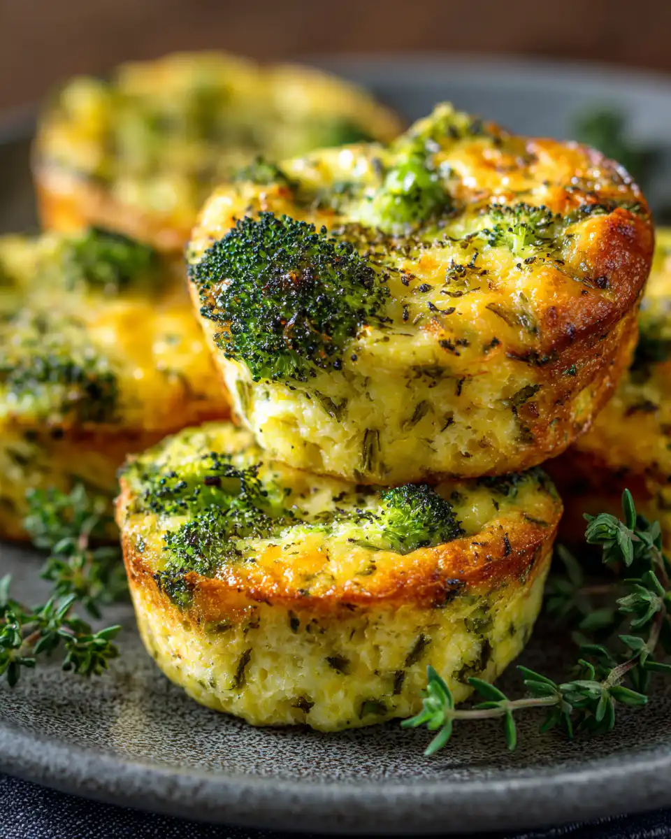 Low Carb Broccoli Cheese Rounds