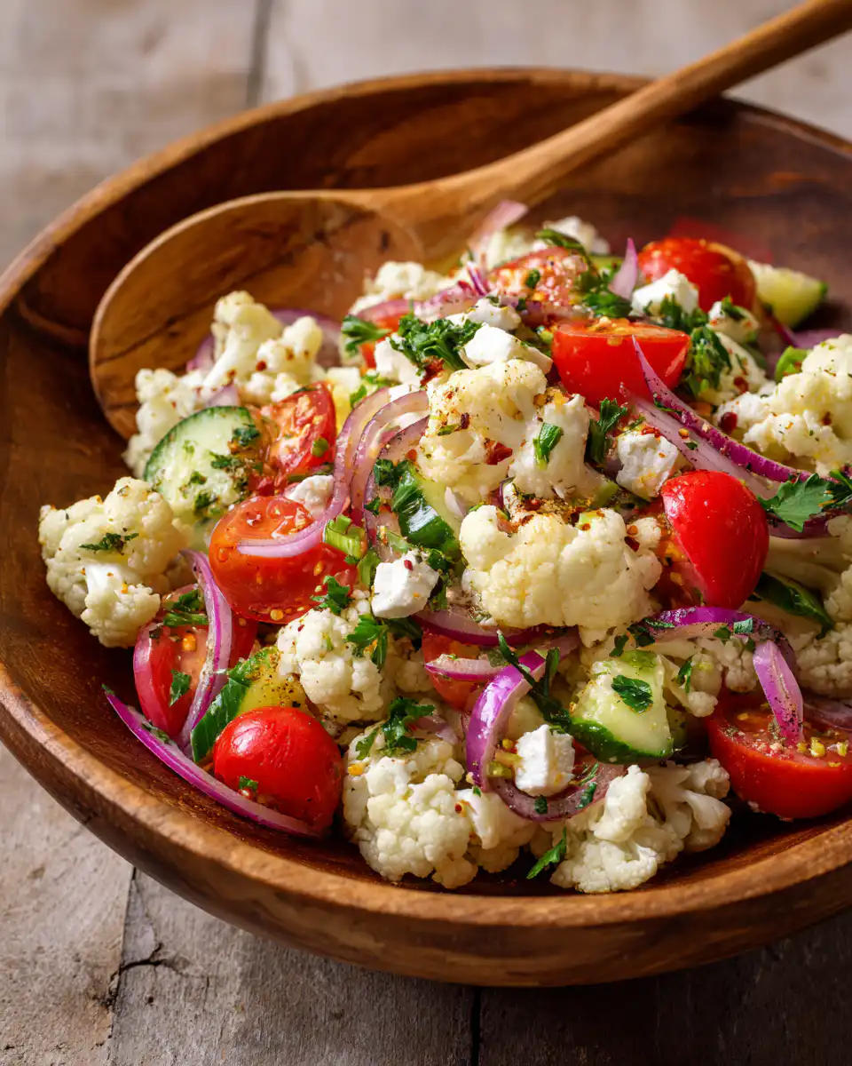 Mediterranean Cauliflower Salad
