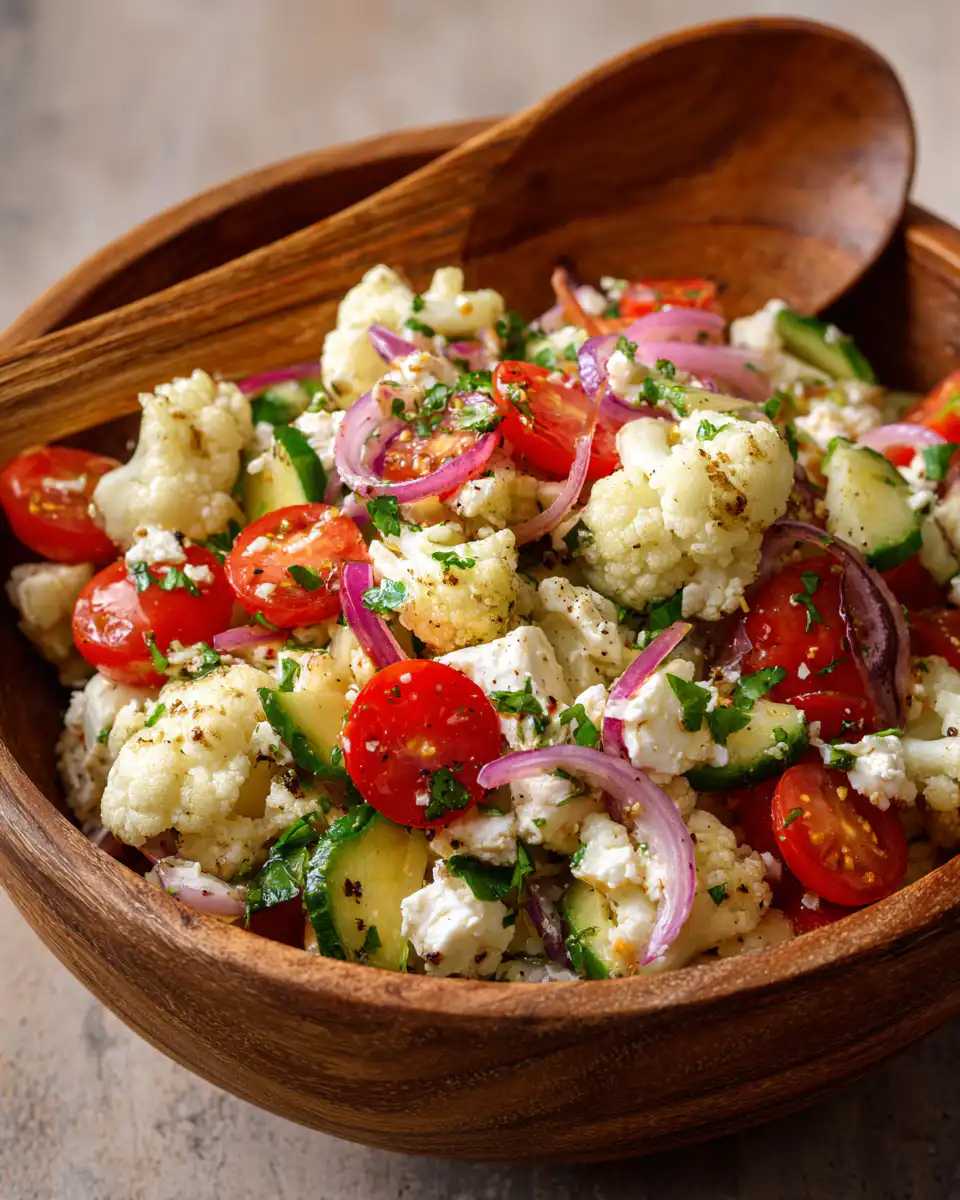 Mediterranean Cauliflower Salad