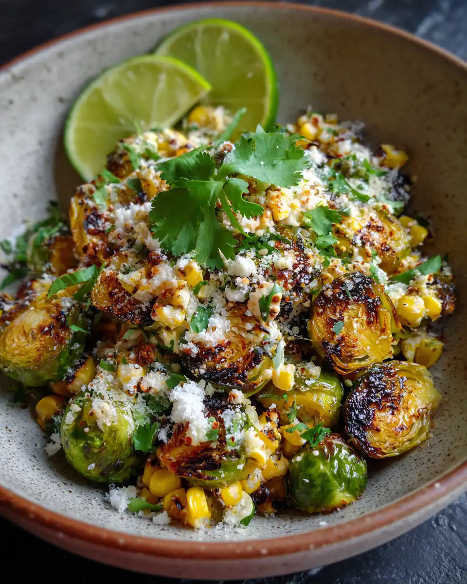 Mexican Street Corn Brussels Sprouts