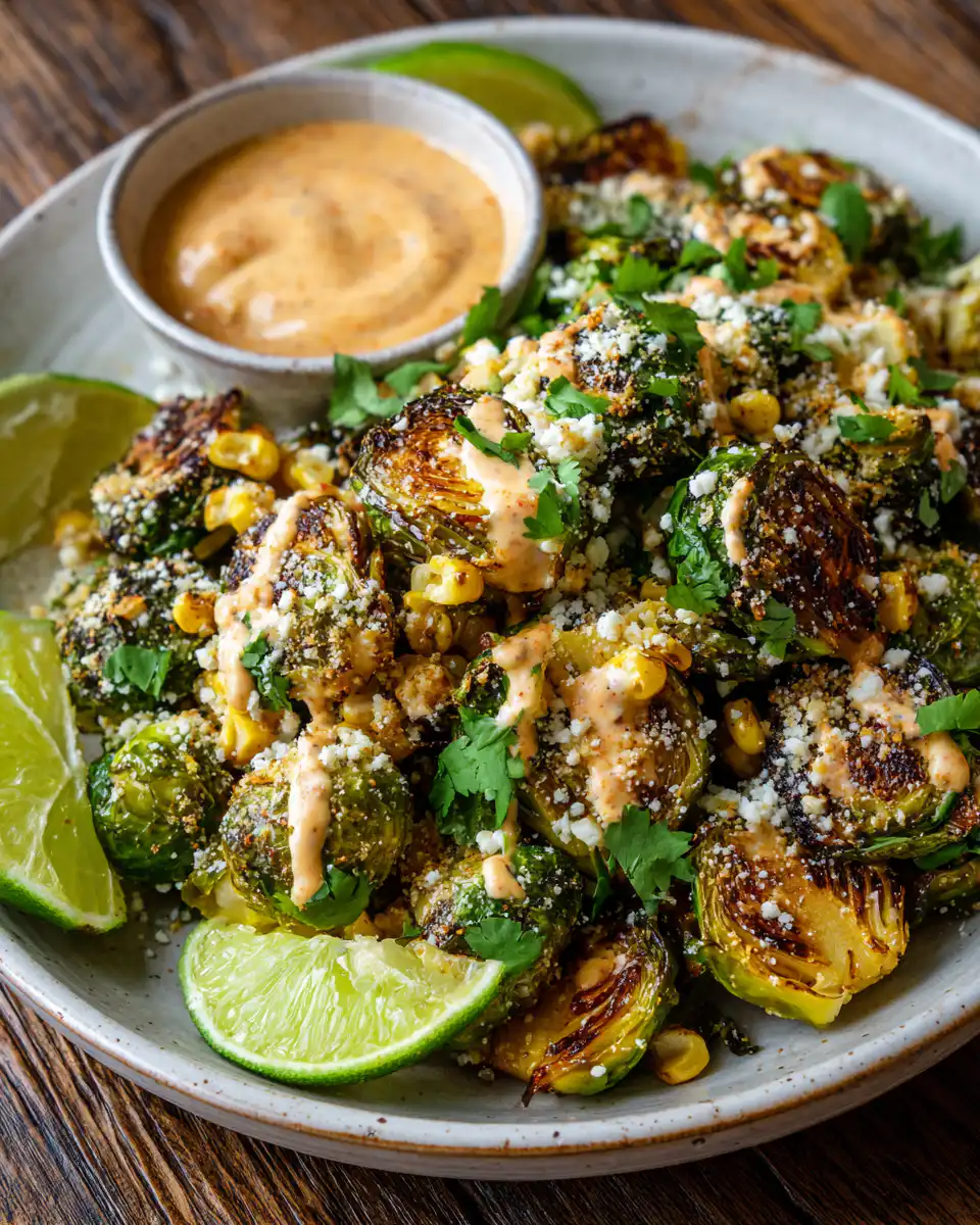 Mexican Street Corn Brussels Sprouts